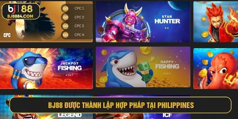 BJ88 được thành lập hợp pháp tại Philippines